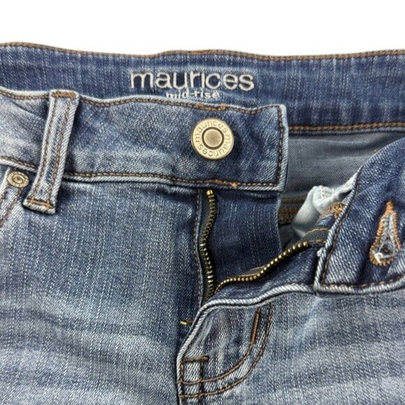 Maurices Women’s Size 0 Mid-Rise Straight Jeans Stretch Excellent Condition - Picture 8 of 8